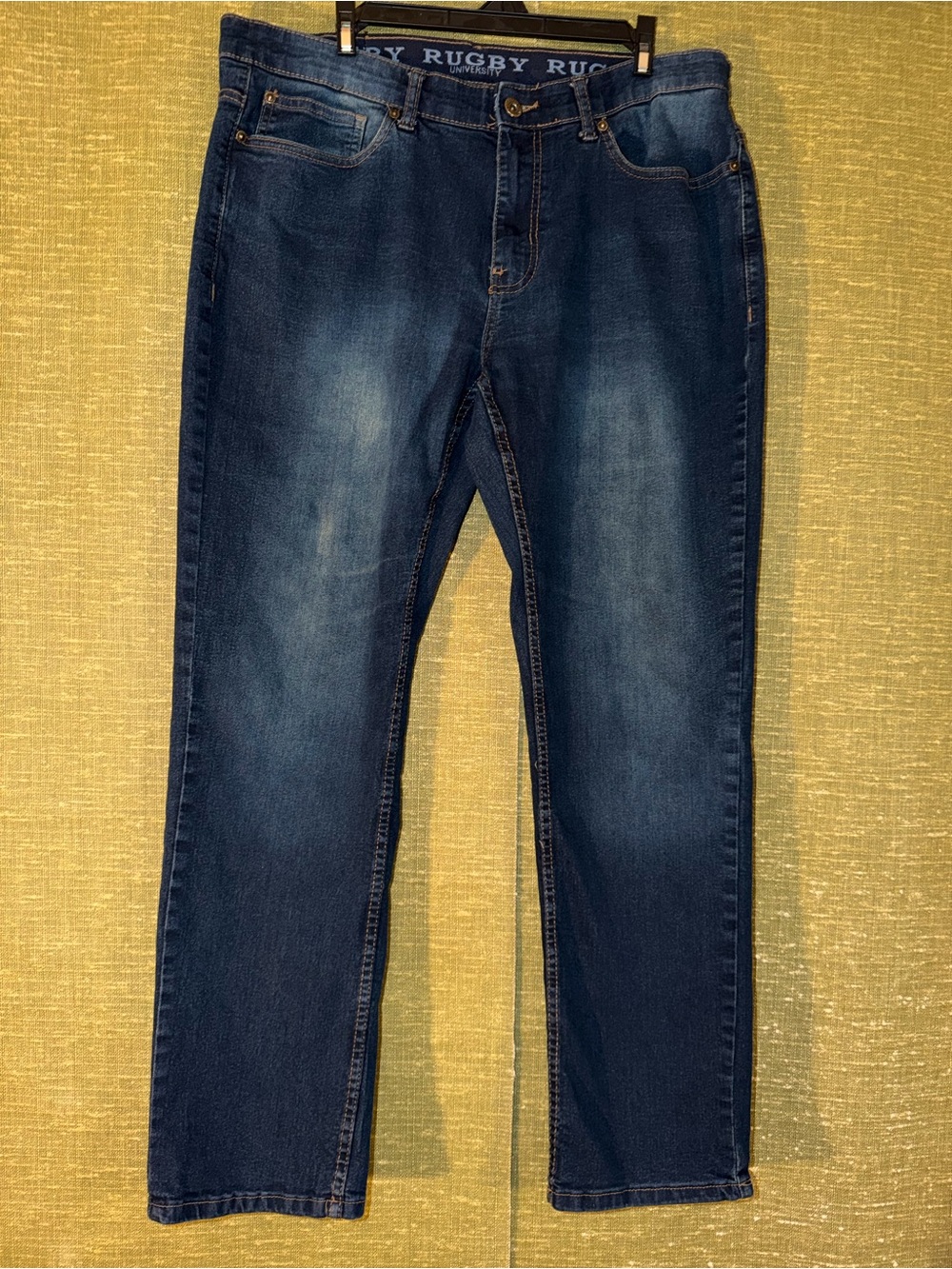 Rugby Classic Straight Men's Jeans in Dark Blue